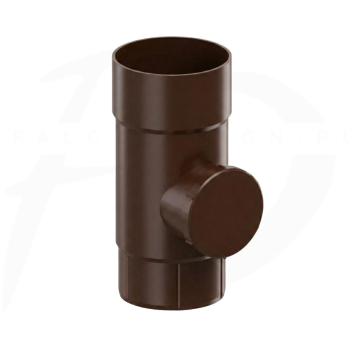 Rewizja rury spustowej PVC firmy KROP ⌀ 90 kolor jasny brąz